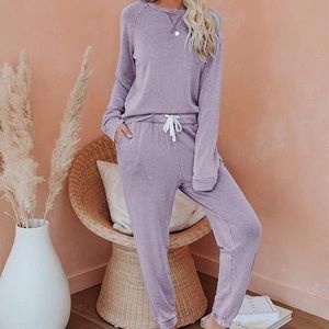 Purple 2 Piece Lounge set. Worn once